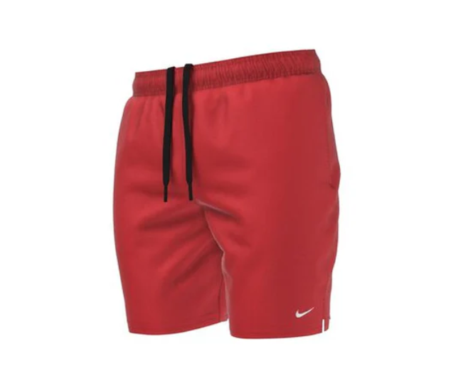 Nike Men's Red Swim Shorts with Side Pockets - Size XL