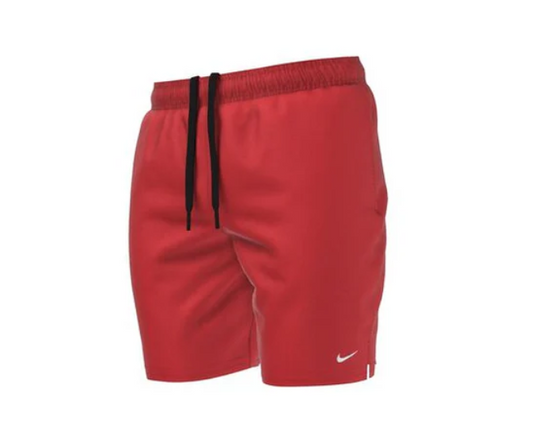 Nike Men's Red Swim Shorts with Side Pockets - Size XL