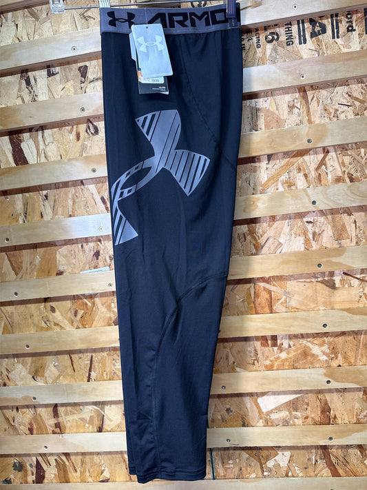 Under Armour Boys' Heatgear Compression Leggings - Black, X-Large