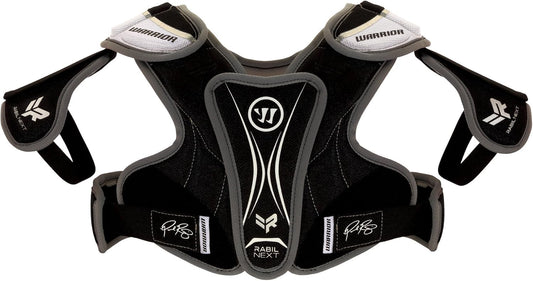 Warrior Youth Rabil Next Lacrosse Shoulder Pads - Black, Medium