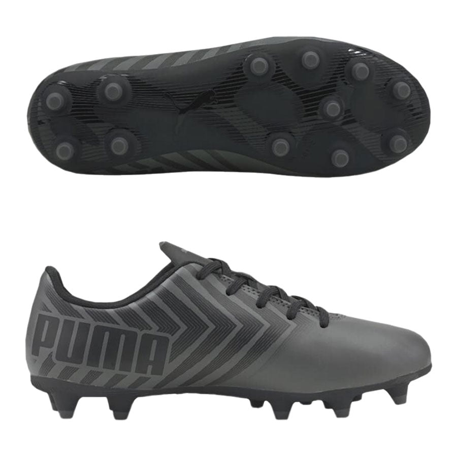 Puma Tacto 2 FG/AG Junior Soccer Cleats - Black/Castlerock, Size 9