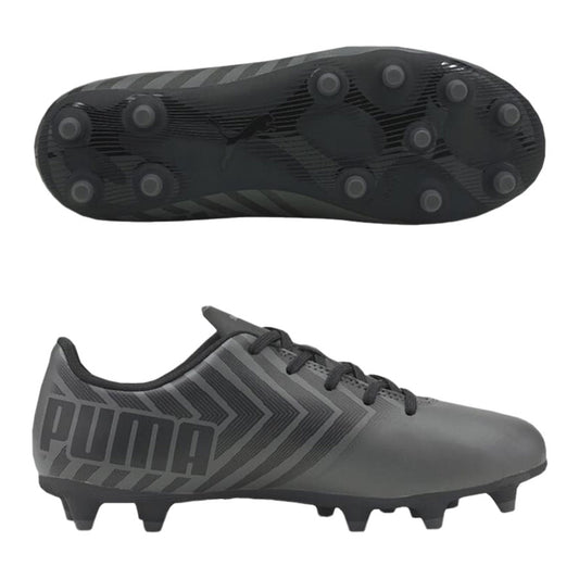 Puma Tacto 2 FG/AG Junior Soccer Cleats - Black/Castlerock, Size 9