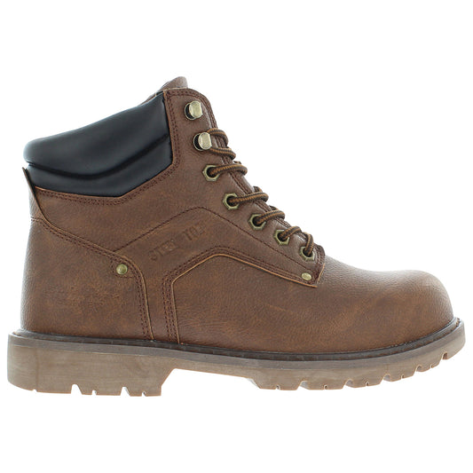 Eddie Bauer Men's Medford Steel Toe Work Boots - Brown, Size 7.5