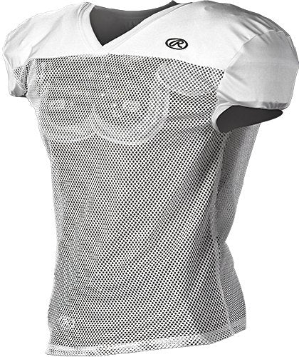 Rawlings Youth Pro Cut Practice Football Jersey - White
