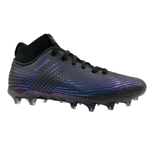 Riddell Revel TPU Women's Football Cleats - Black/Blue, Size 10