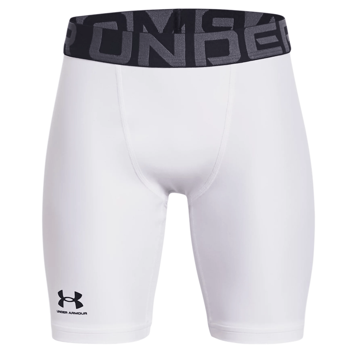 Under Armour Boys' HeatGear Fitted Active Shorts - White, Size XL
