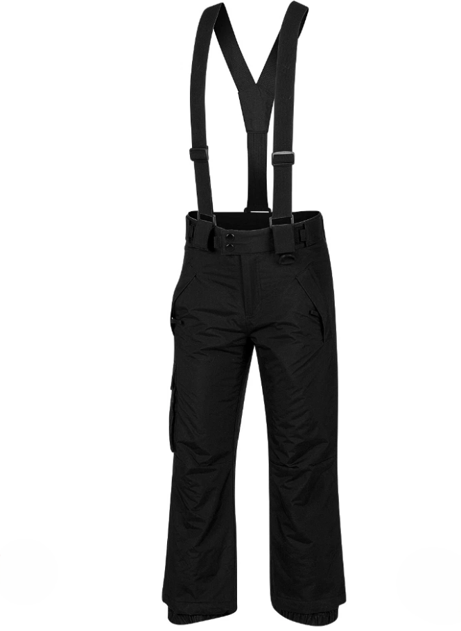 Sport Essentials Youth Suspender Snow Pants - Black, Size 6