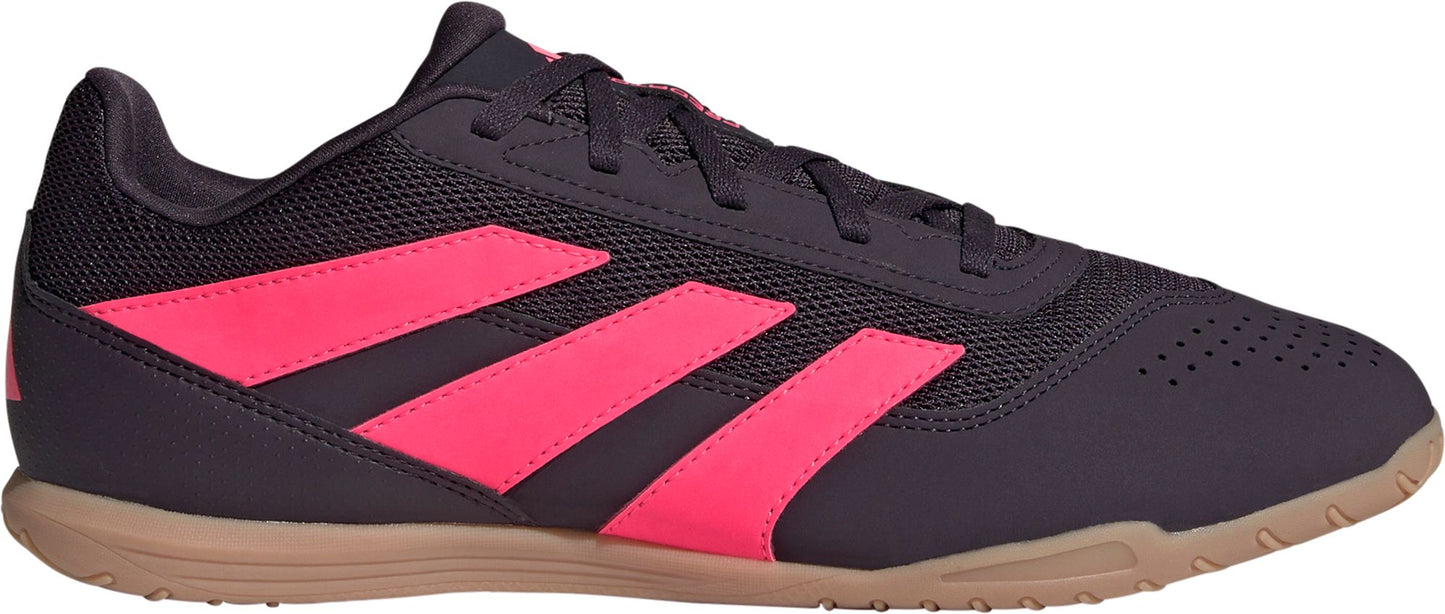 Adidas Predator Club Indoor Sala Soccer Shoes - Aurora Black/Turbo/Gum, 8M/9W