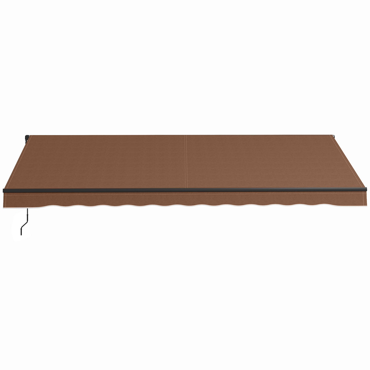 Outsunny 16' x 10' Retractable Patio Awning - UV-Resistant Sunshade Shelter - Brown
