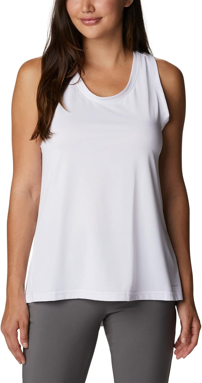 Columbia Women's Hike Performance Tank Top - White, Size Large