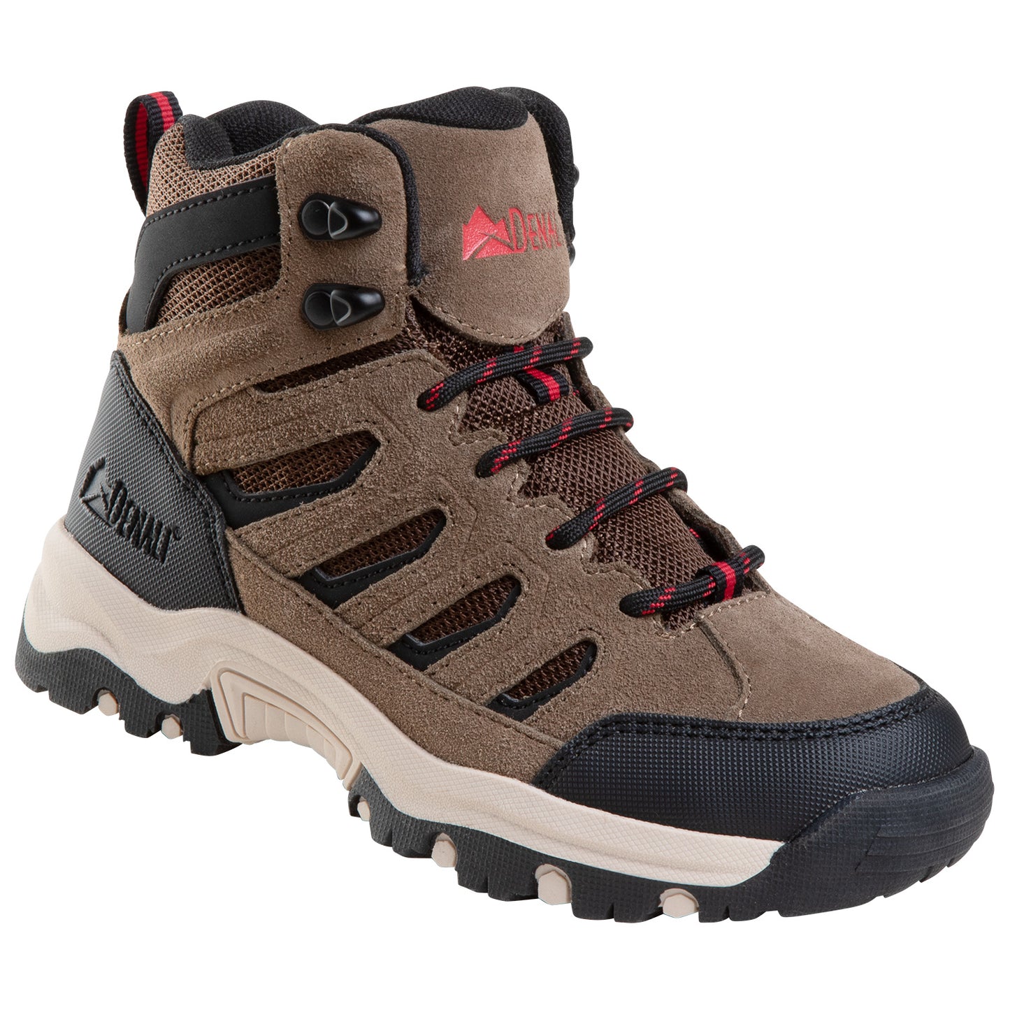 Denali Greyson Boys' Hiking Boots - Brown Combo, Size 13