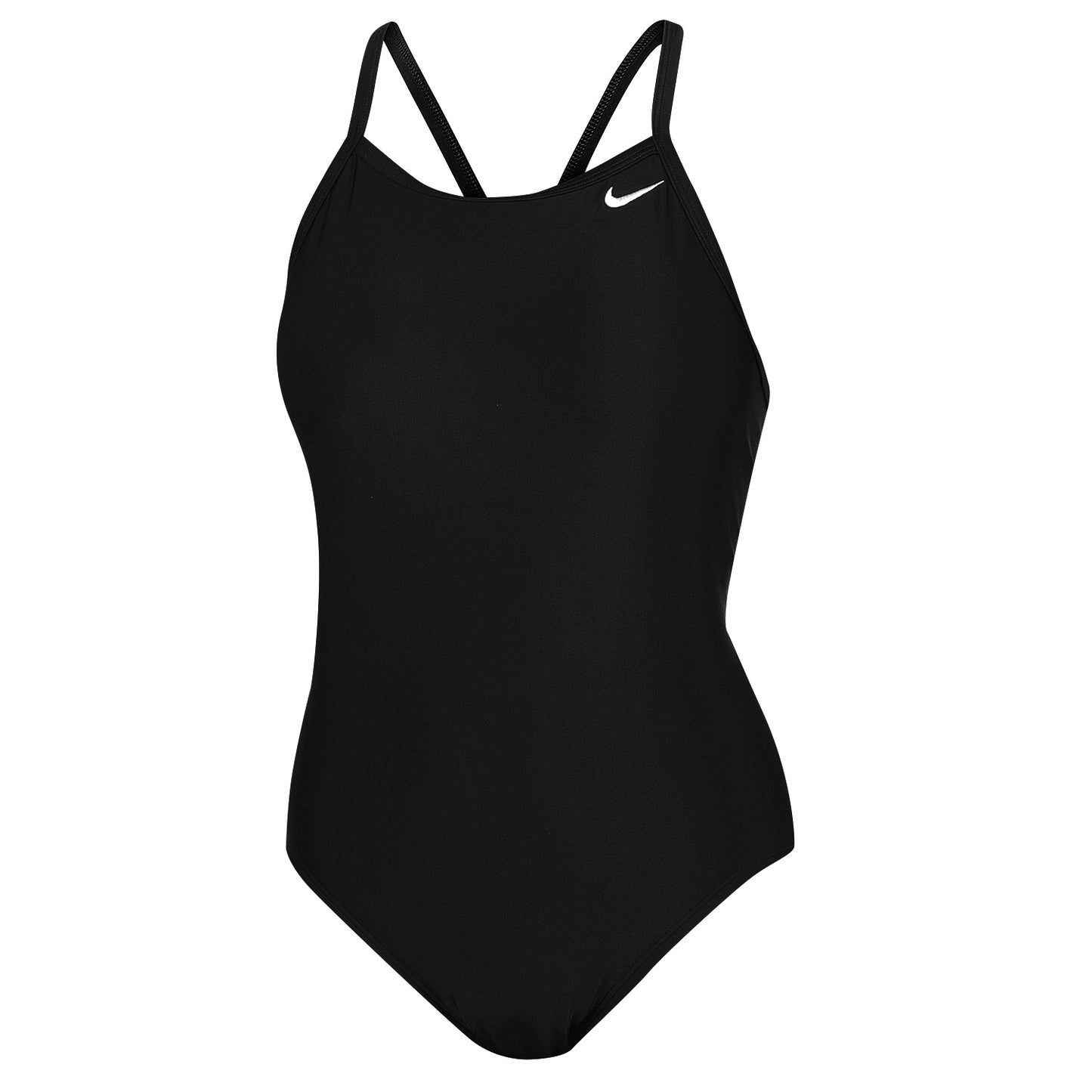 Nike Women's Solid Racerback One-Piece Swimsuit - Black, Size 30