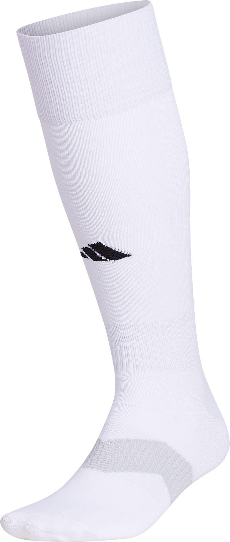 Adidas Unisex Metro VI Soccer Socks - White/Clear Grey/Black, Size Small
