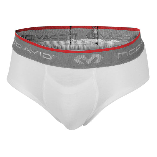 McDavid Youth Classic Athletic Brief with Flex Cup - White, Regular