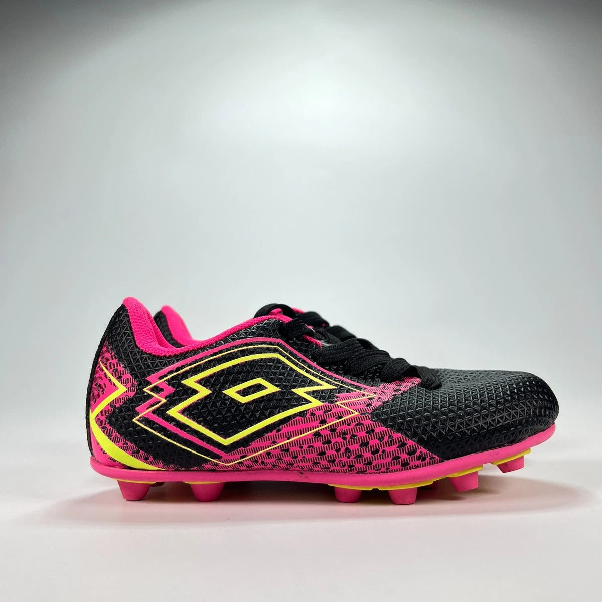 Lotto Girls' Forza Elite 3 JR Soccer Cleats - Black/Pink - Size 9