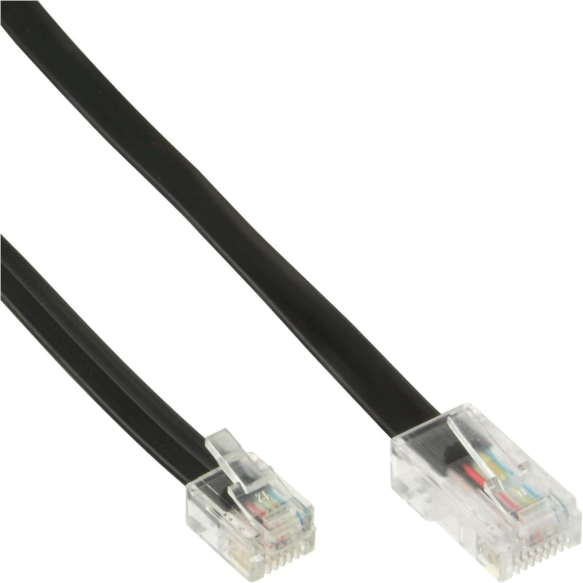 InLine 10m RJ45 to RJ12 6-Core Modular Cable - Black