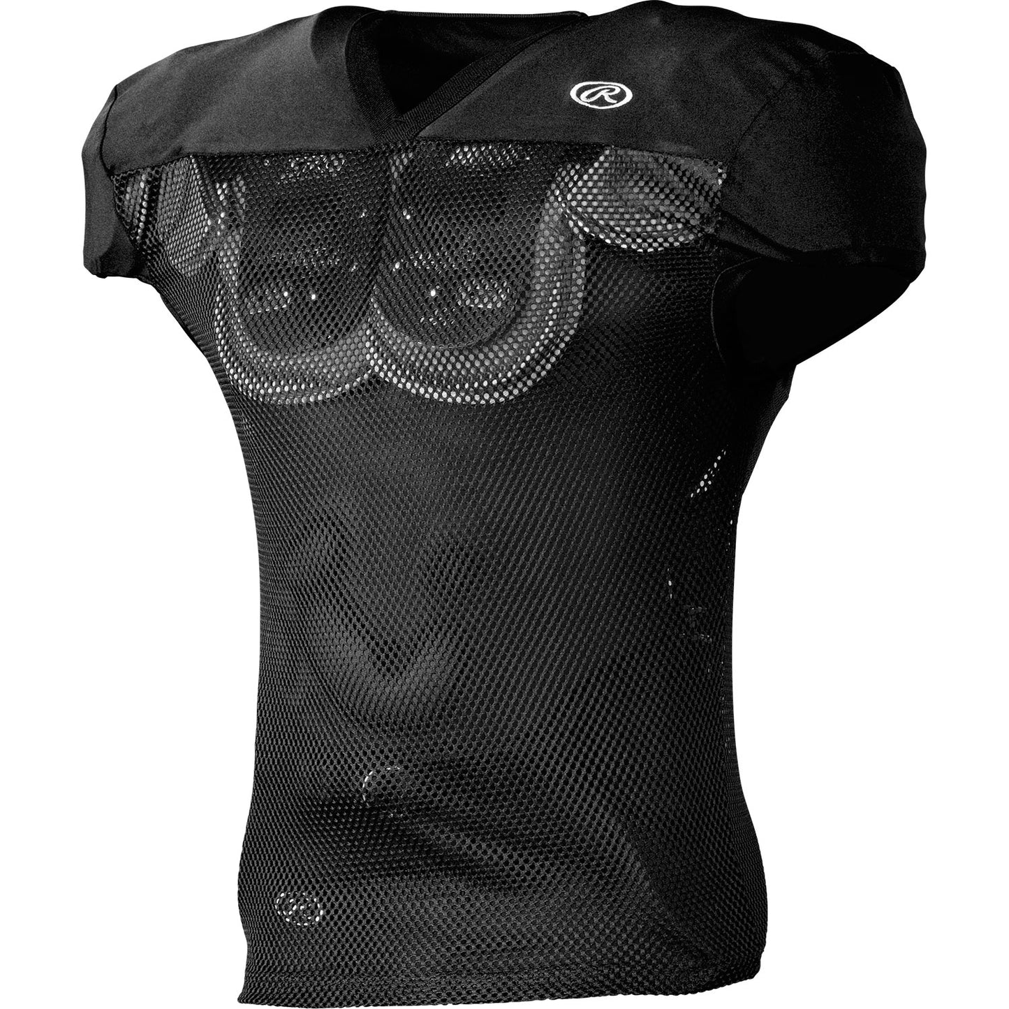 Rawlings Adult Premium Pro Cut Football Practice Jersey - Black, 2XL