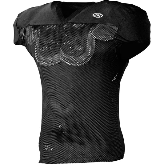 Rawlings Adult Premium Pro Cut Football Practice Jersey - Black, 2XL