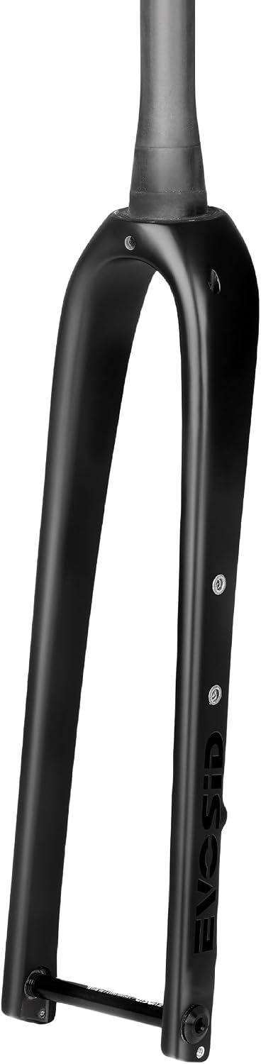 Evosid Carbon Fiber Rigid Fork - 700c Gravel Bike Fork, Disc Brake, 28.6mm