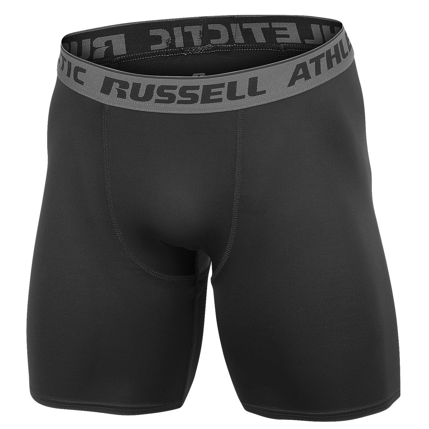 Russell Athletic Men's Dri-Power 6-Inch Compression Shorts, Black, Size XL