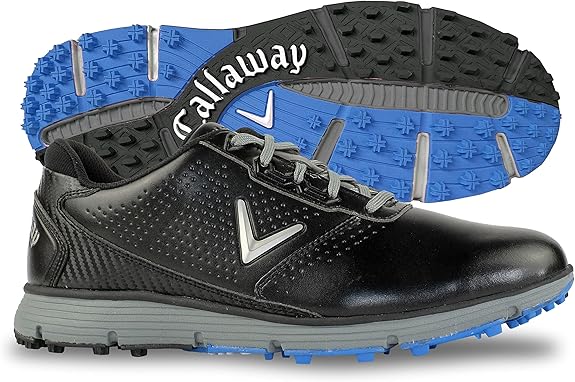 Callaway Men's Balboa Sport Golf Shoes - Black/Grey, Size 8