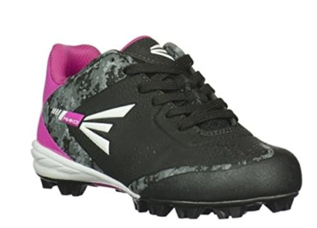 Easton Mako 2.0 Youth Baseball Cleats - Black/Pink, Size 11