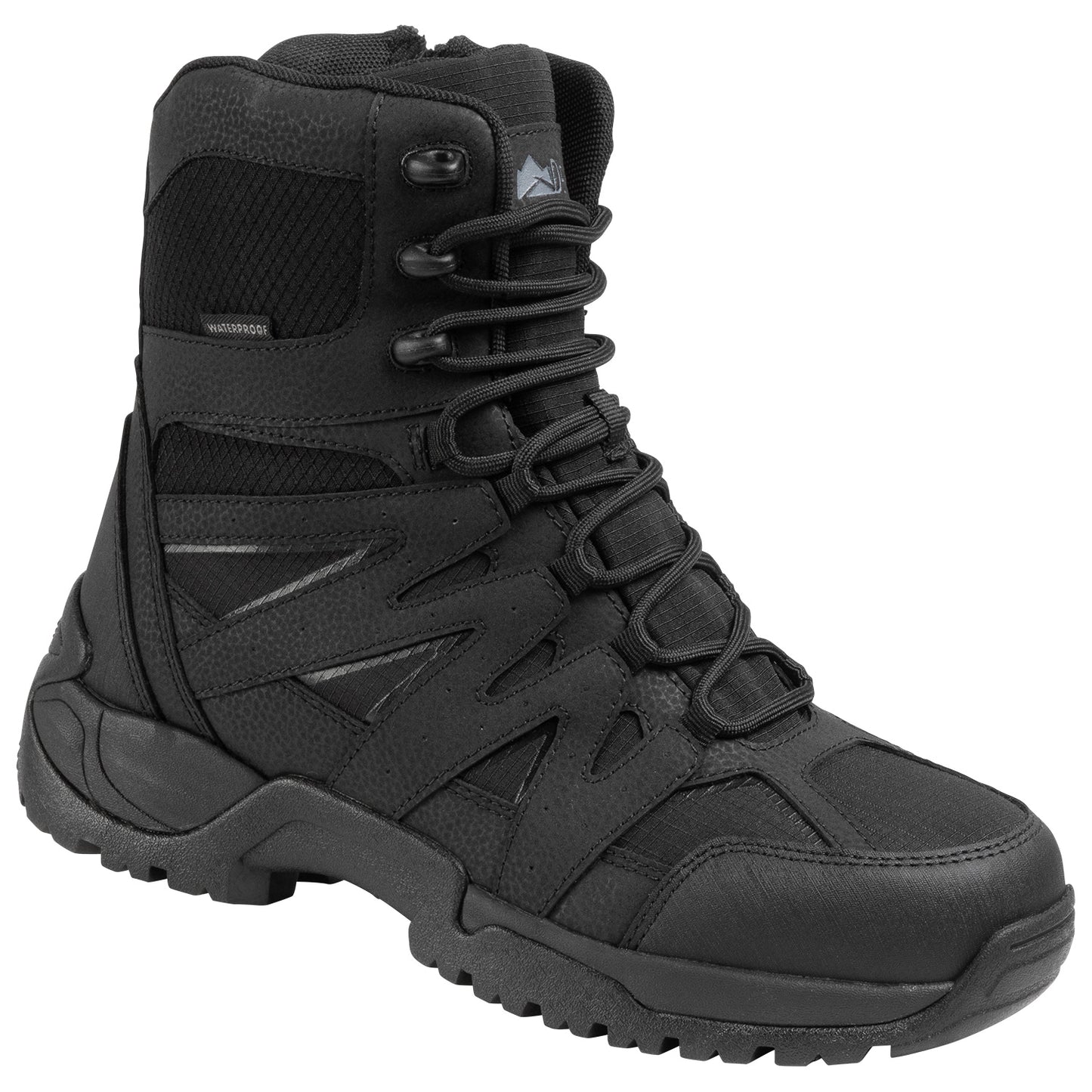 Denali Men's Waterproof Tactical Steel Toe Work Boots - Black, Size 8.5