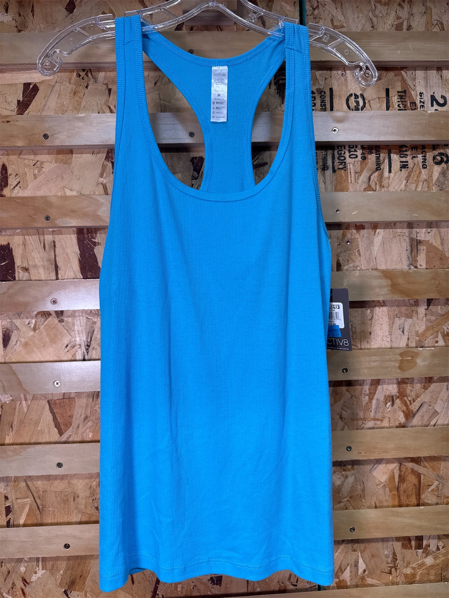 Activ8 Women's Racerback Activewear Tank Top - Blue, Size M