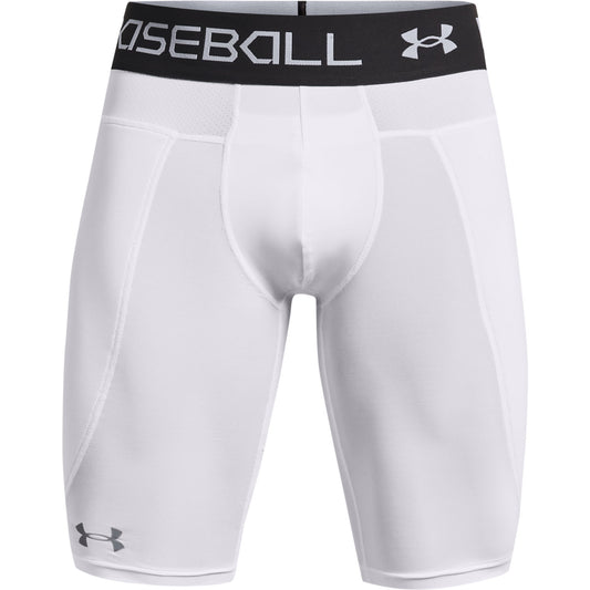 Under Armour Men's Utility Baseball Sliding Shorts - White, XL