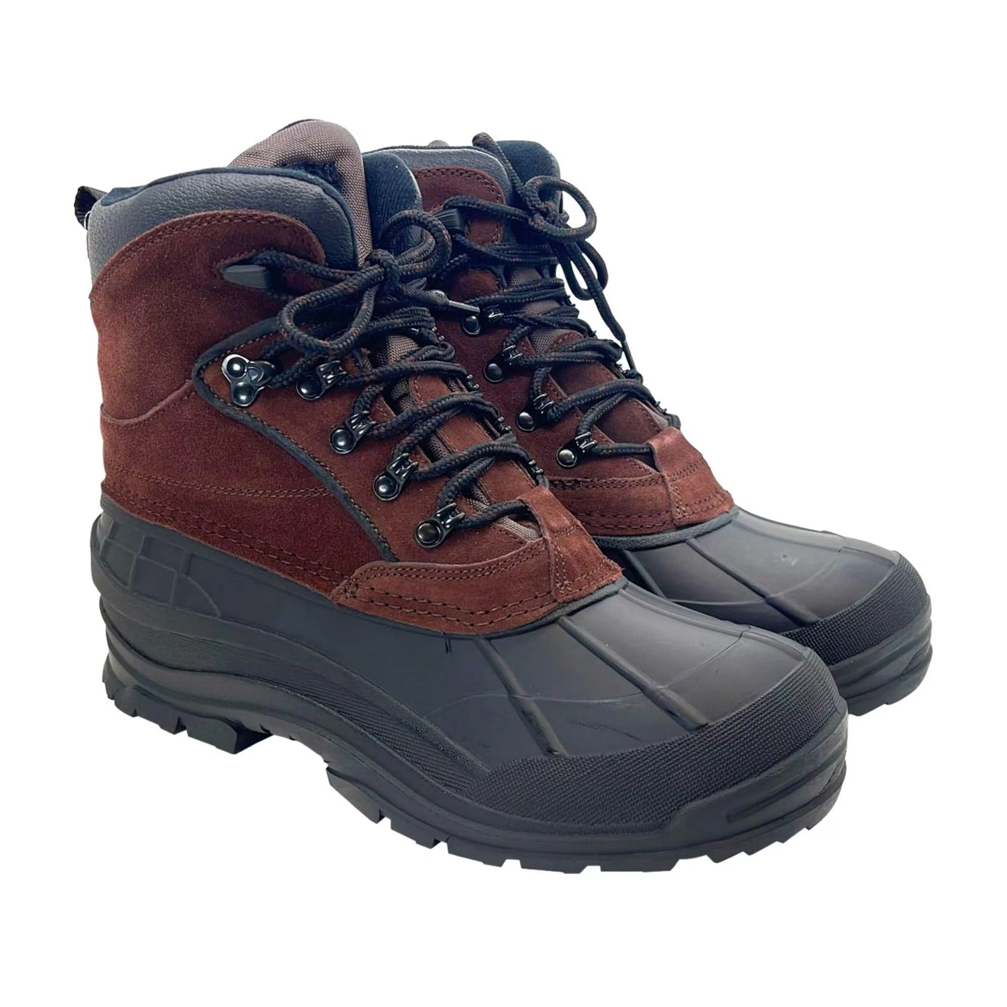 TOTES Men's Mammoth Waterproof Winter Boots - Dark Brown, Size 8M