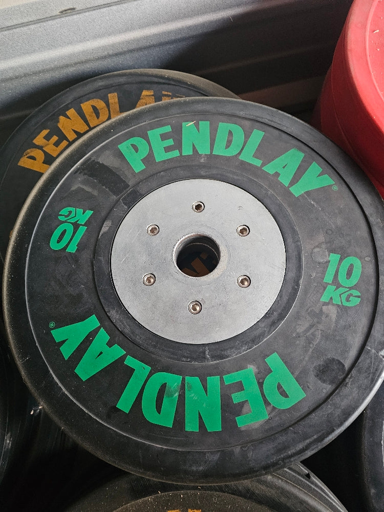 Pendlay 10kg Bumper Plates - Olympic Weightlifting Rubber Plates