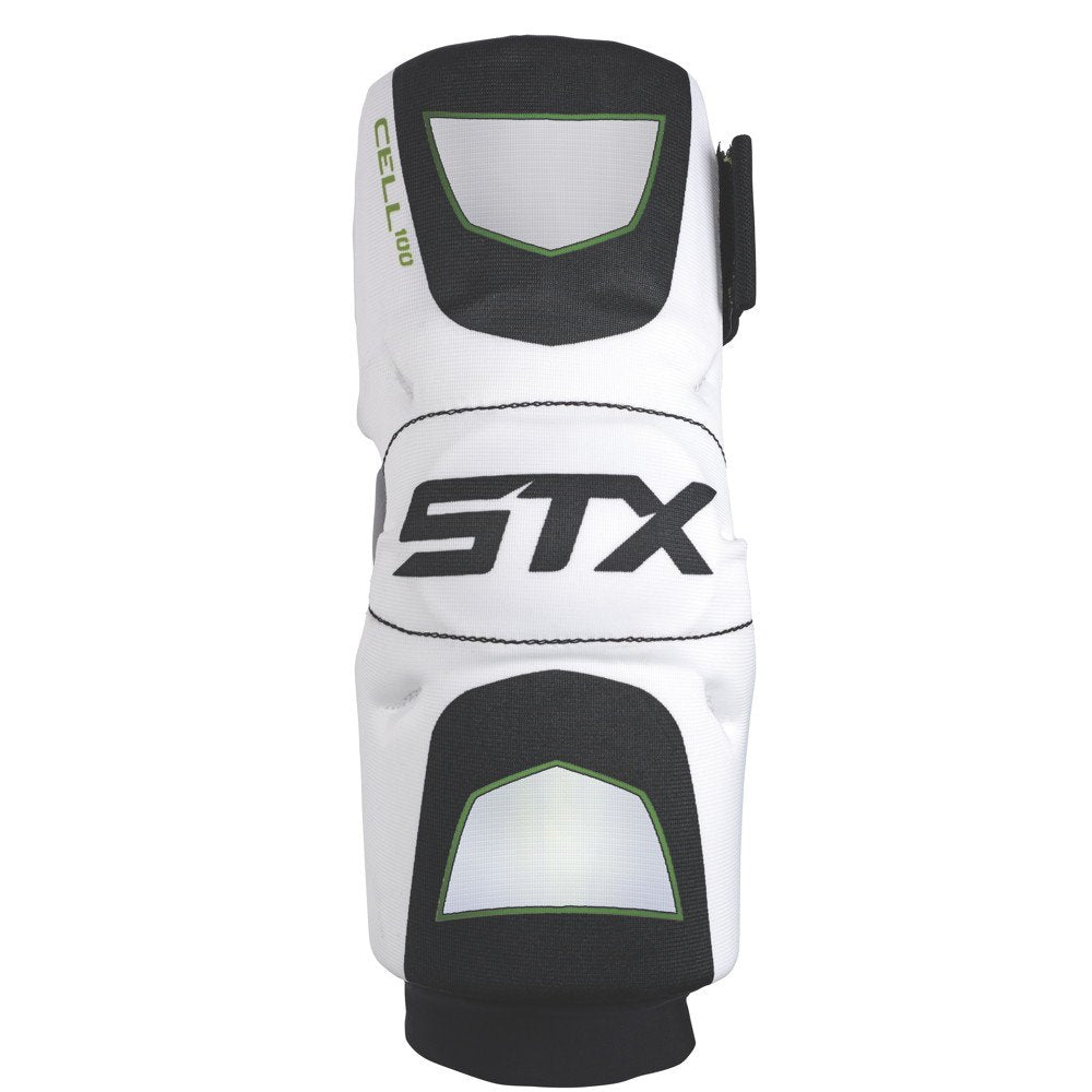 STX Cell 100 Lacrosse Arm Pads - White/Black, Size XS