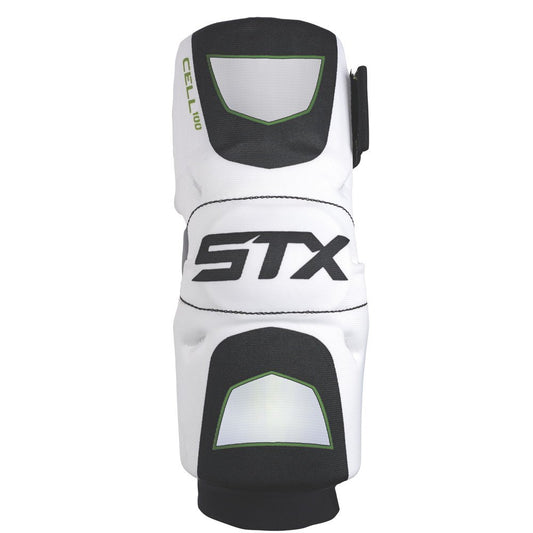 STX Cell 100 Lacrosse Arm Pads - White/Black, Size XS