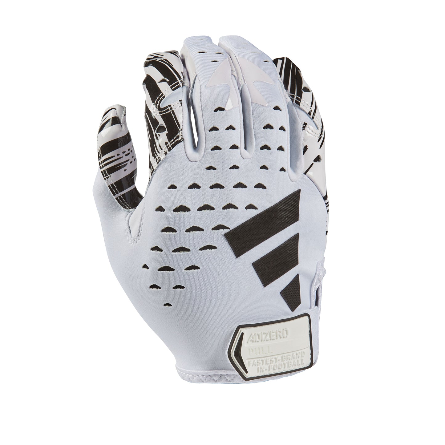 Adidas Adizero 13 Men's Football Receiver Gloves - White/Black, Small