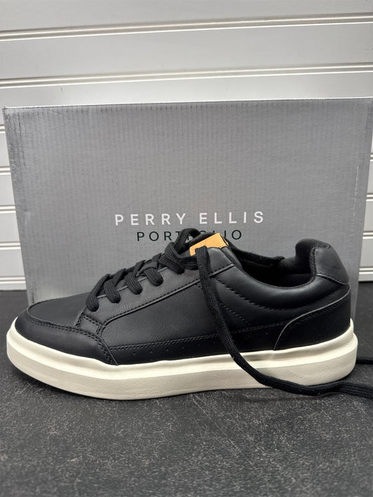 Perry Ellis PRTF Ace Men's Sneakers - Black/White, Size 8.5