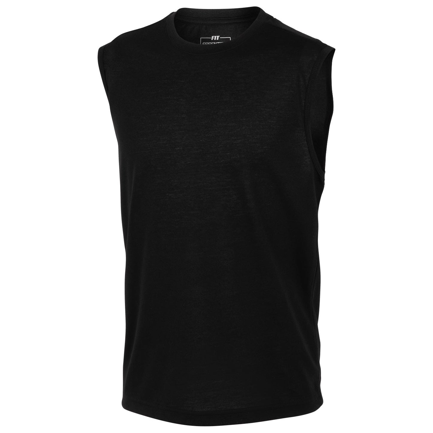 Fit Essentials Boys' Crewneck Muscle Tee - Black, Size L