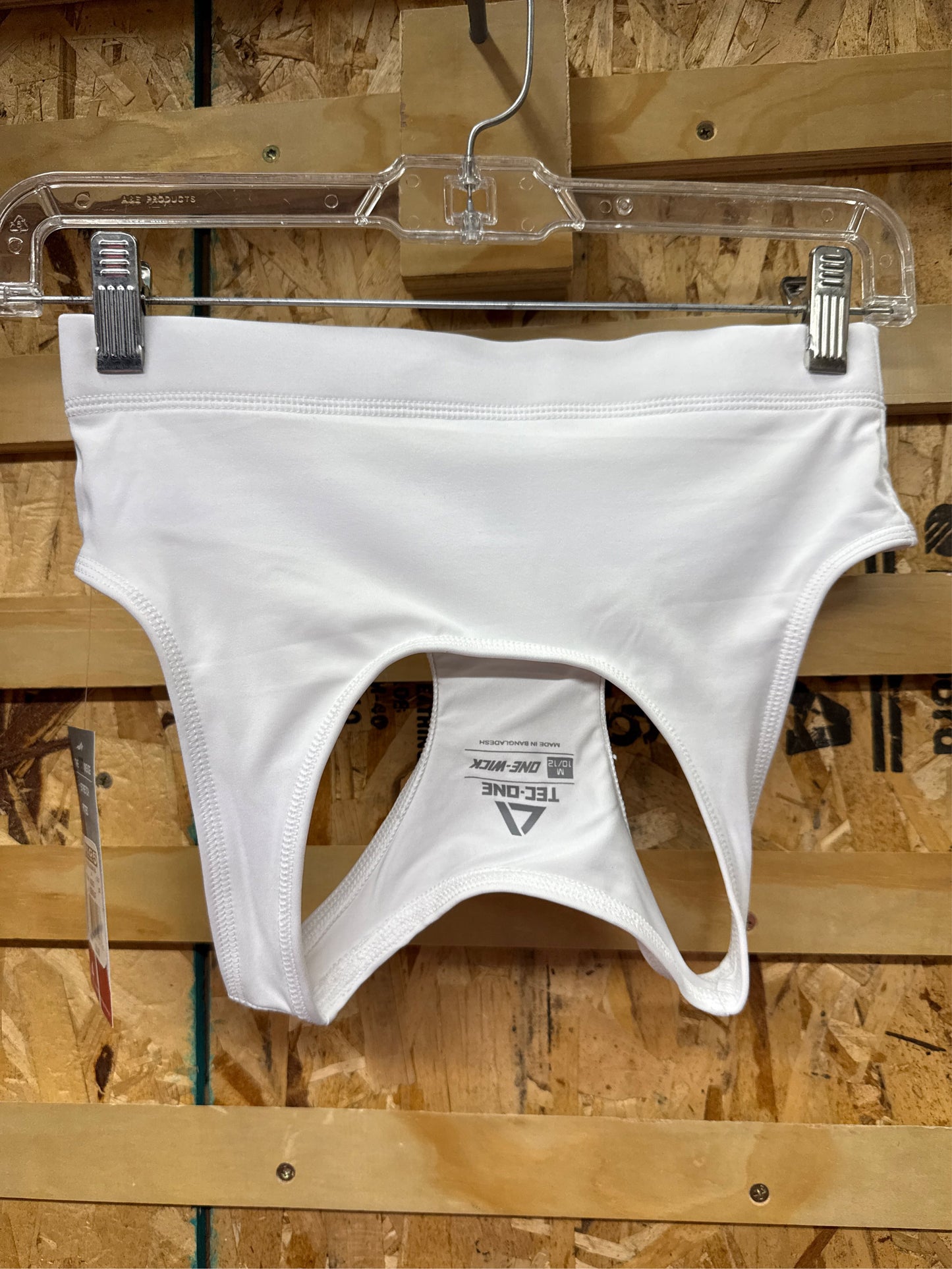 TEC-ONE Girls' Core Racerback Sports Bra - White, Size M (10/12)