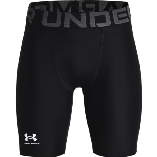 Under Armour Boys' HeatGear Armour Compression Base-Layer Shorts - Black, Youth Large