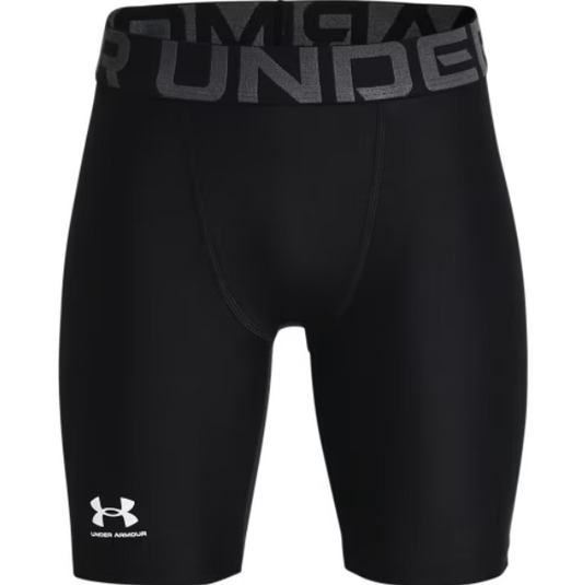 Under Armour Boys' HeatGear Armour Compression Base-Layer Shorts - Black, Youth Large