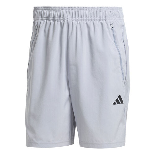 Adidas Men's Essential 7" Training Shorts - Halo Silver/Black, Size Medium