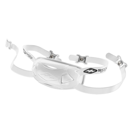 Shock Doctor Showtime Adult Football Chinstrap - White