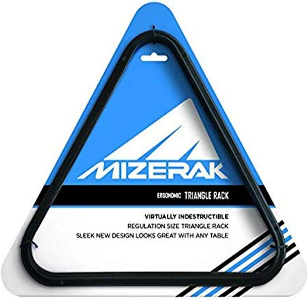 Mizerak Composite Ergonomic Billiard Ball Triangle Rack - Black