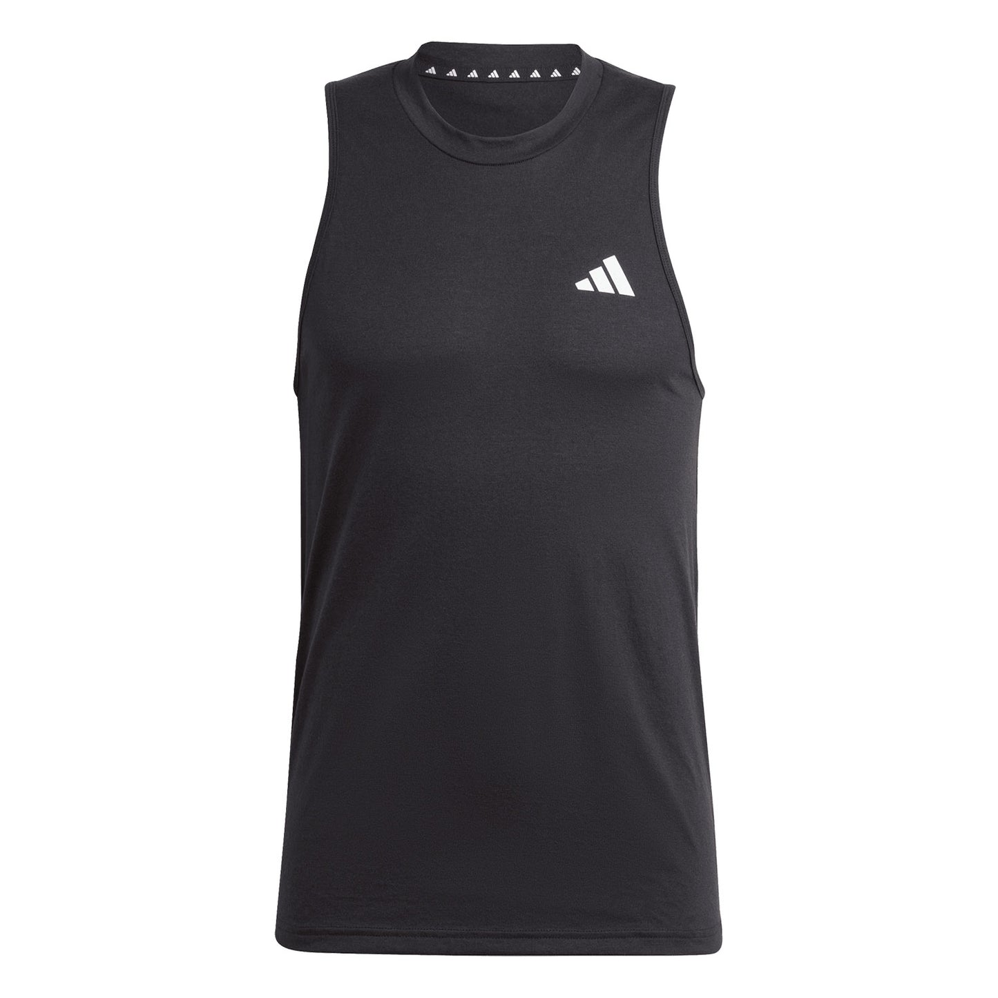 adidas Men's Feel Ready Sleeveless Training Tee - Black, Large