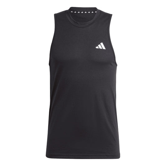 adidas Men's Feel Ready Sleeveless Training Tee - Black, Large