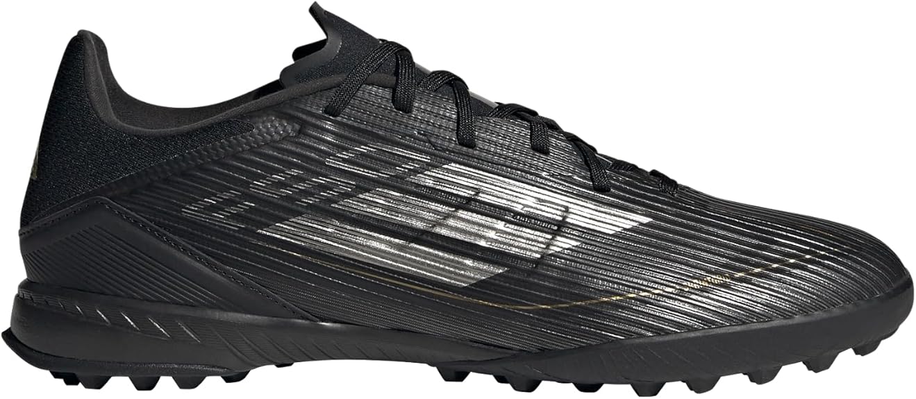 Adidas F50 League Turf Soccer Shoes - Black/Gold - Unisex 8M/9W