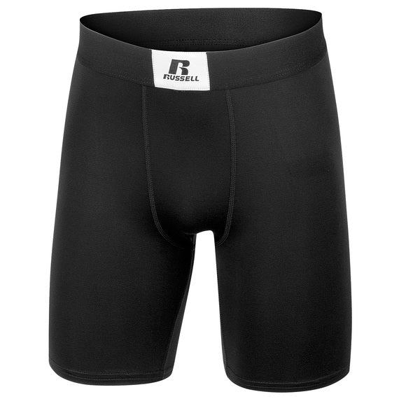 Russell Athletic Boys' Compression Shorts - Black, Size Small (8)