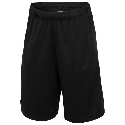Fit Essentials Kids' Athletic Training Shorts, Black - XL