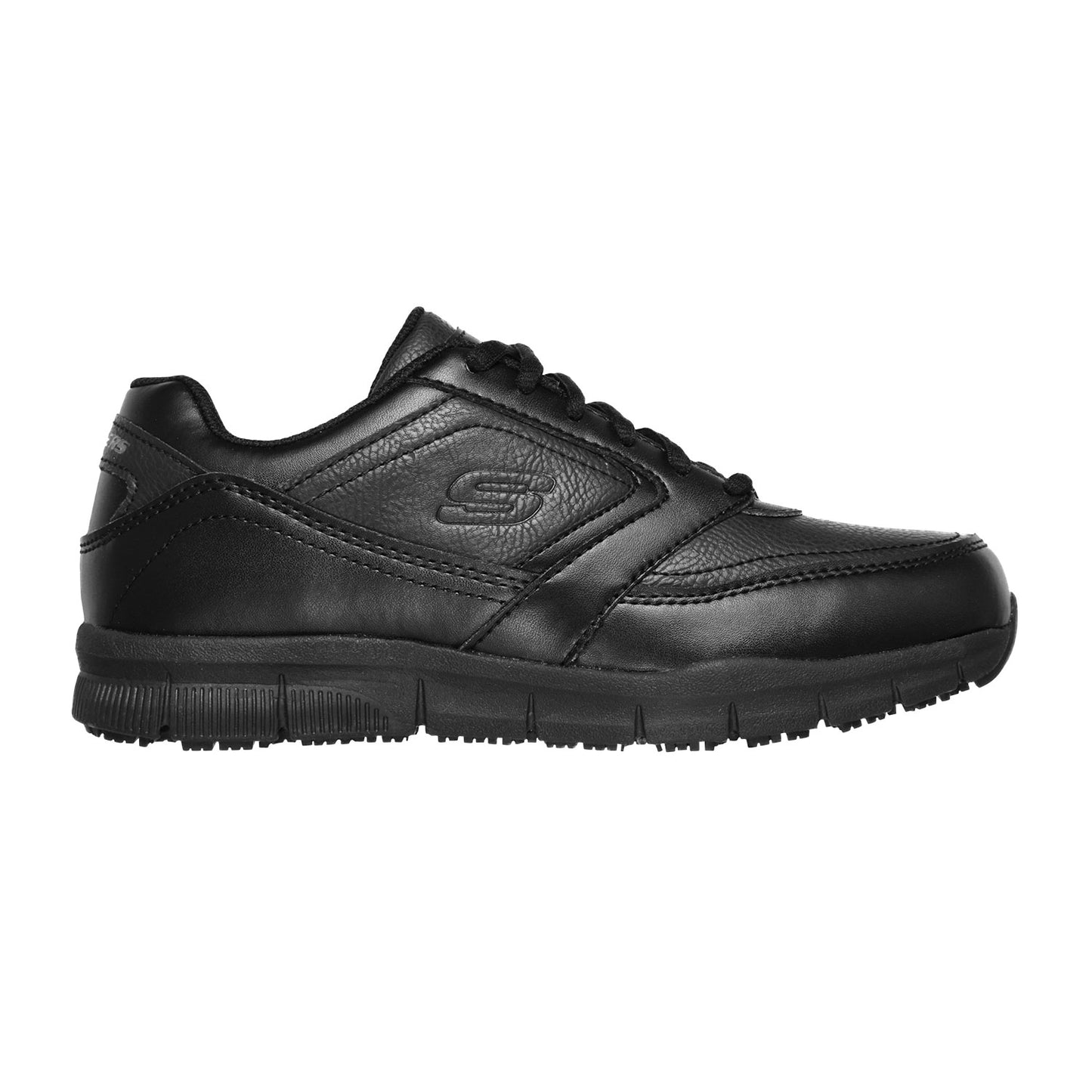 Skechers Women's Nampa Wyola Slip-Resistant Work Shoes - Black, Size 8