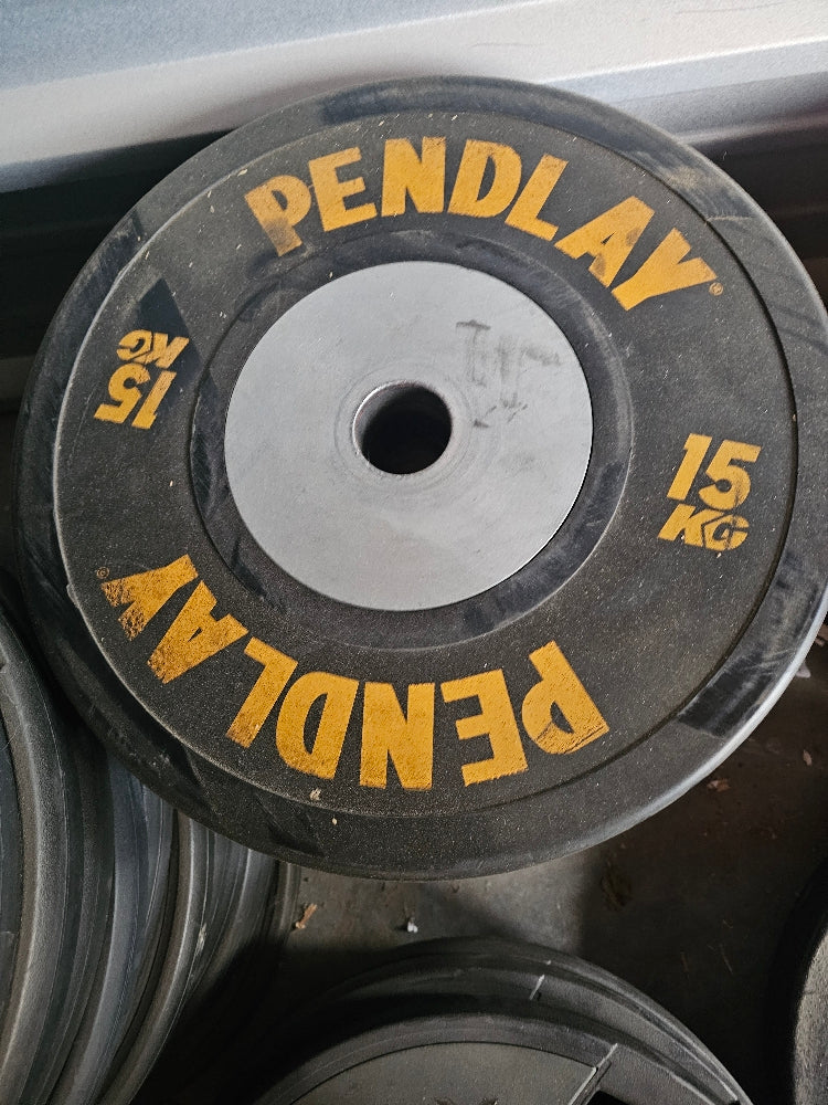 Pendlay 15kg Olympic Bumper Plates - Professional Weightlifting Plates