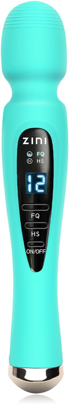 Seritivo Cordless Personal Massage Wand with 12 Vibration Modes - Blue